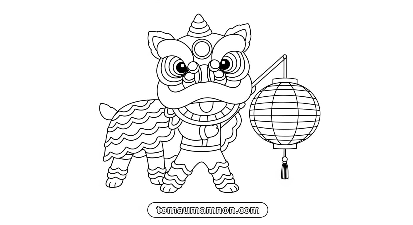 Tranh Múa Lân Tranh múa lân 7