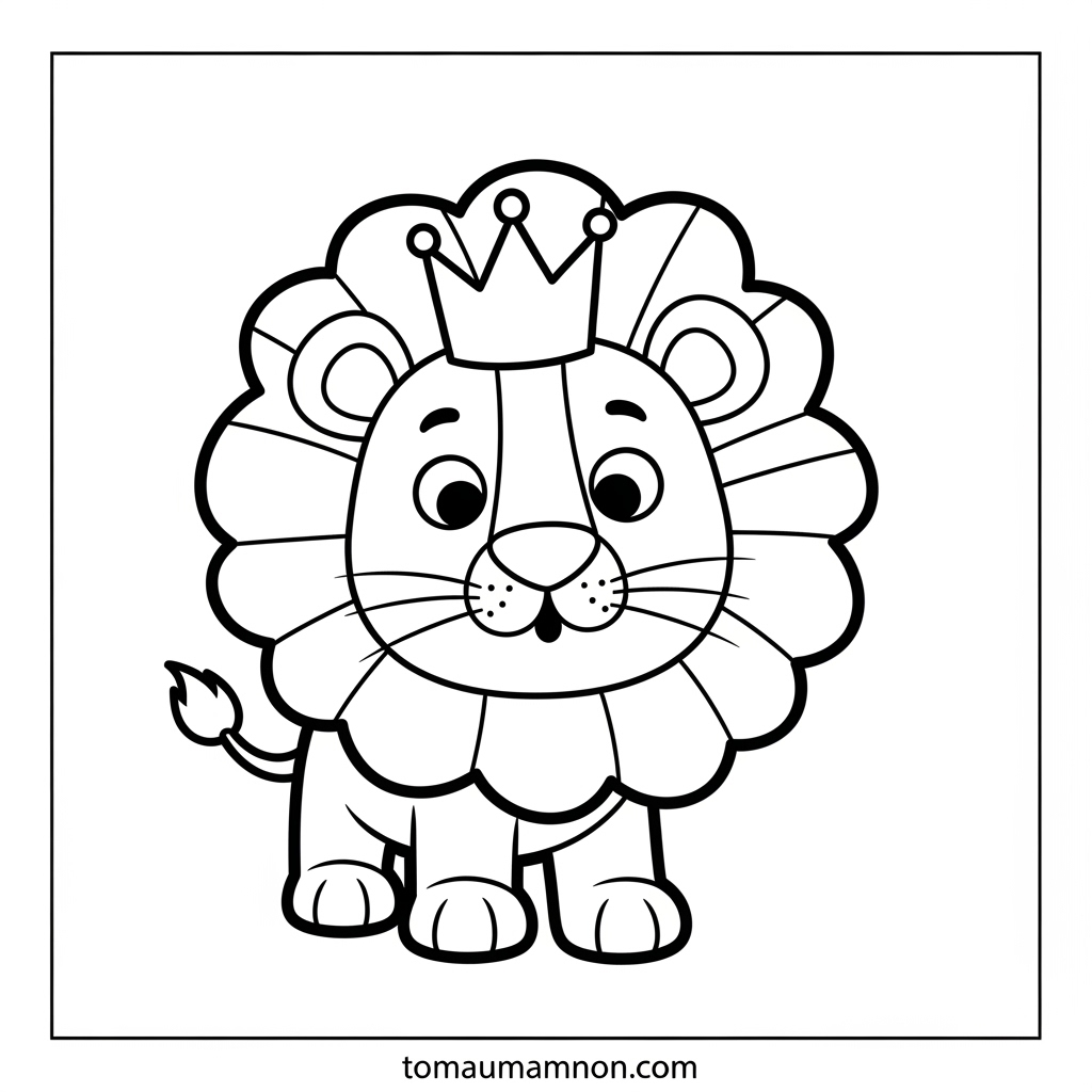 Tải Trọn Bộ Tranh Tô Màu Sư Tử Miễn Phí Cho Bé Mầm Non lợi ích của tranh tô màu sư tử