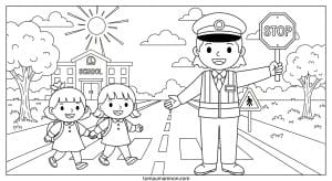 tranh to mau an toan giao thong 1