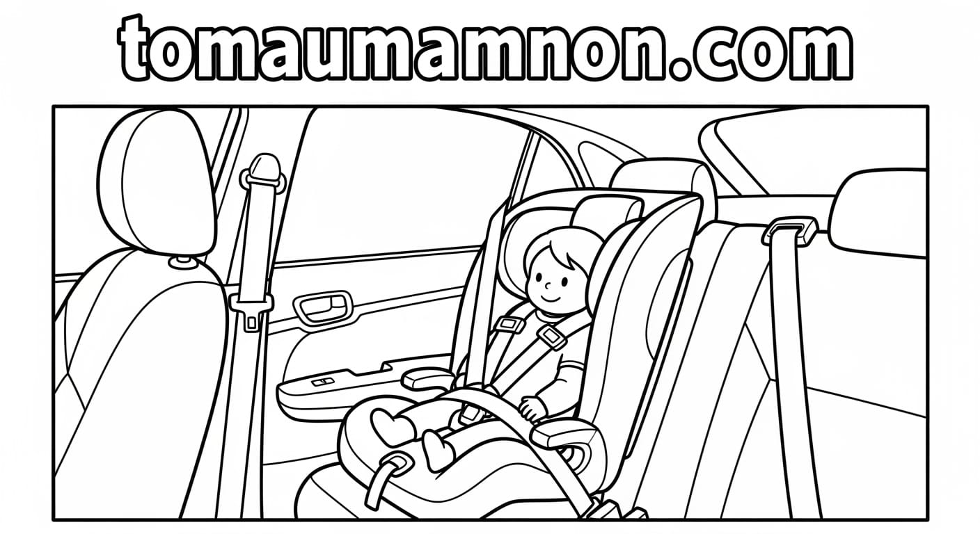 Tranh Tô Màu An Toàn Giao Thông Phố cấm đi bộ