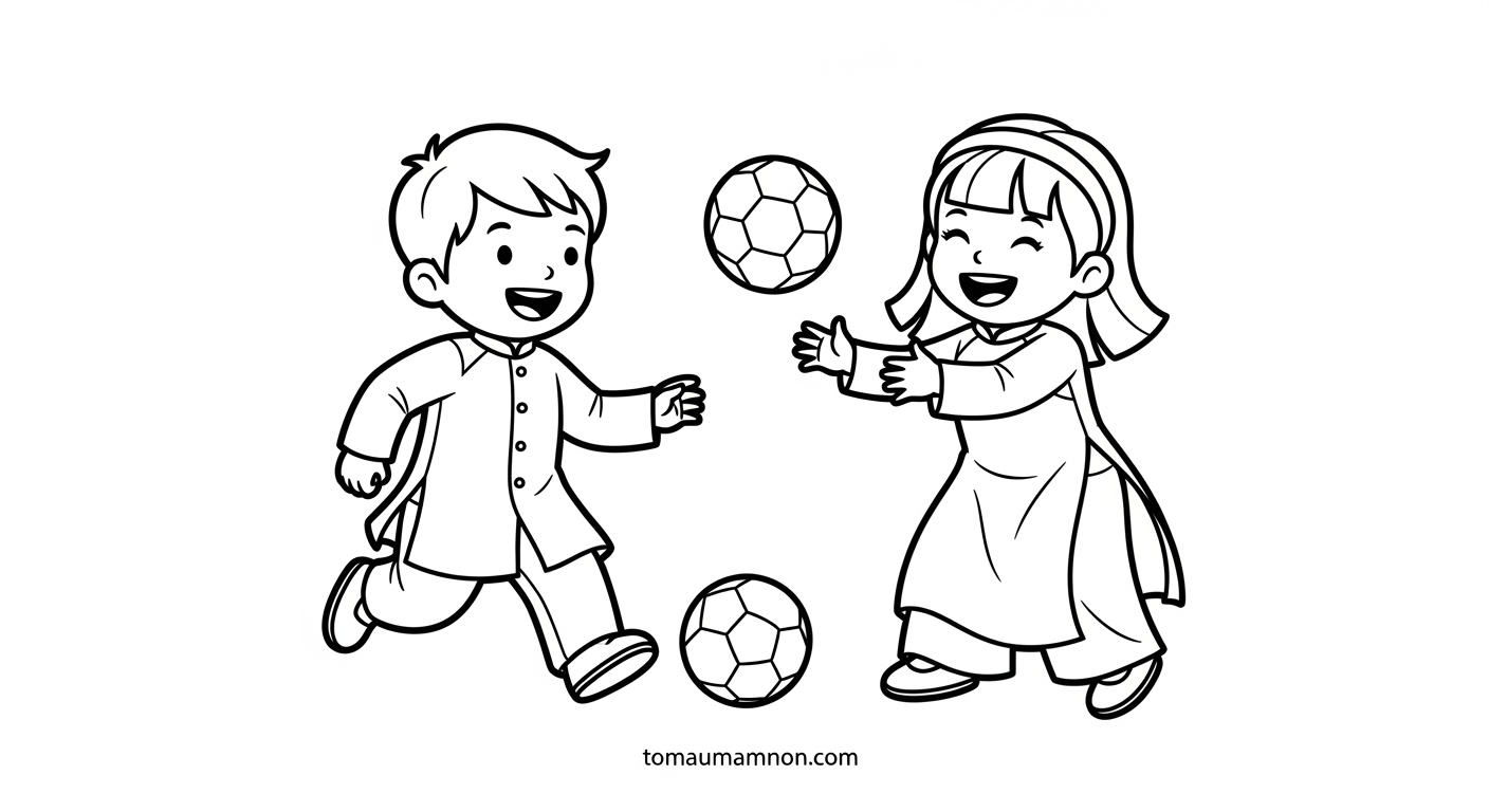 tranh to mau ao dai 1