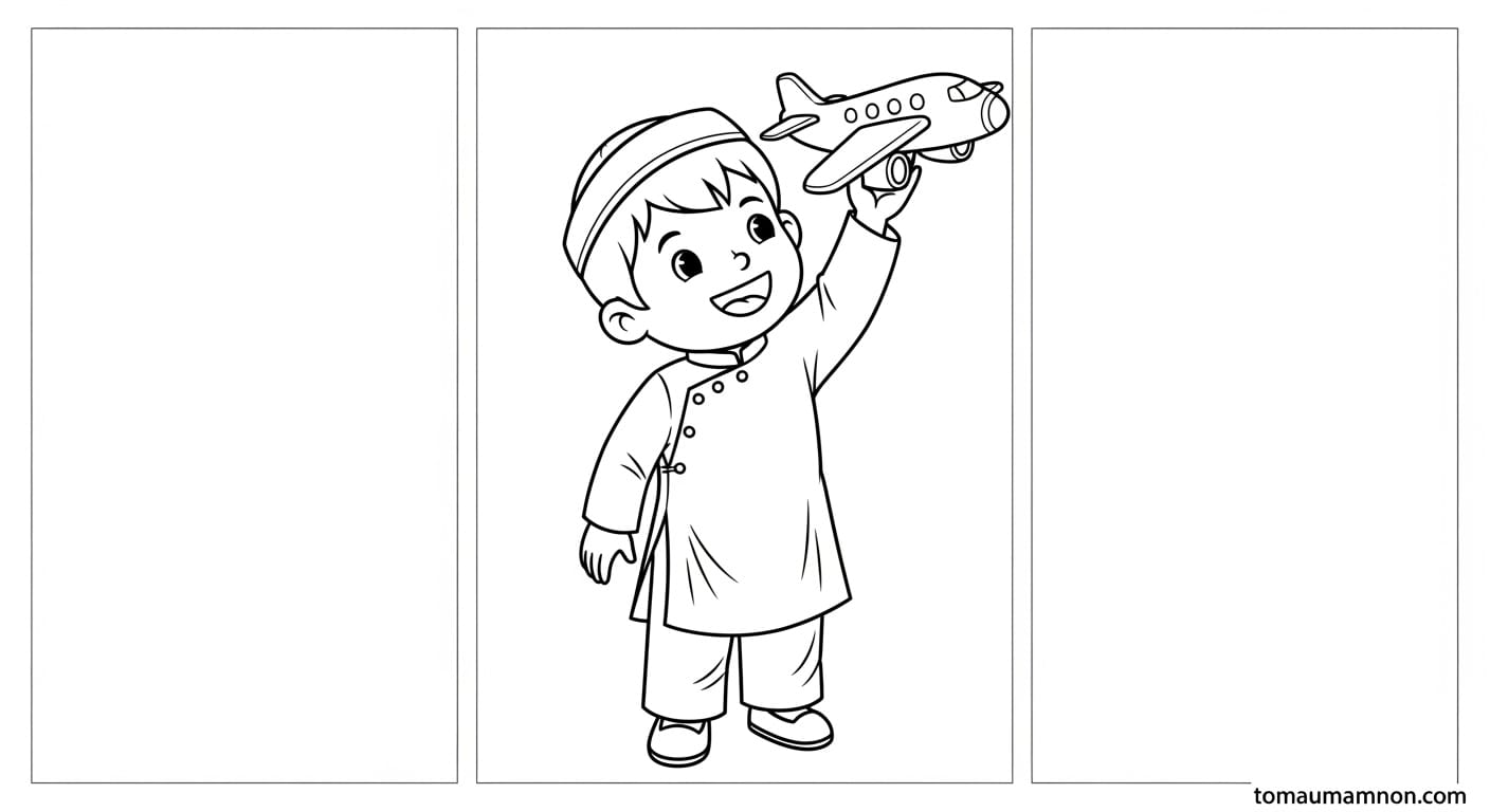 Tranh Tô Màu Áo Dài Tranh vẽ hai mẹ con mặc áo dài