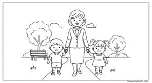 tranh to mau bac ho voi thieu nhi 18