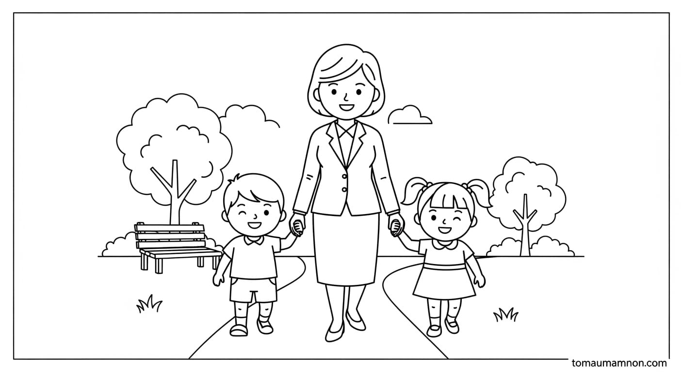 Tranh Tô Màu Bác Hồ Với Thiếu Nhi Tranh tô màu Bác Hồ dạy các cháu