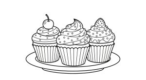 tranh to mau banh cupcake 1