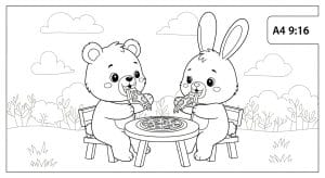 tranh to mau banh pizza 1