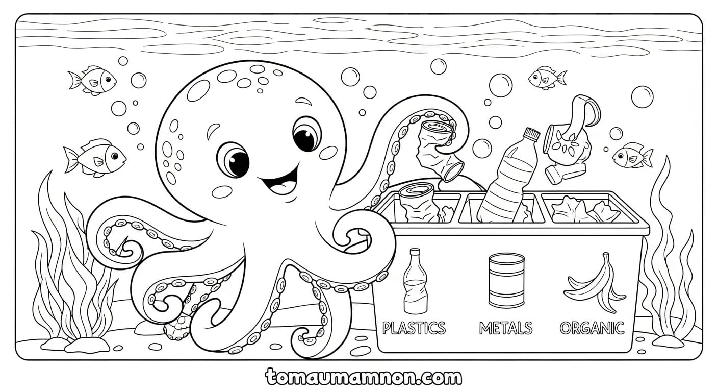 Tranh Tô Màu Bảo Vệ Môi Trường Biển Tranh tô màu bảo vệ môi trường biển và san hô