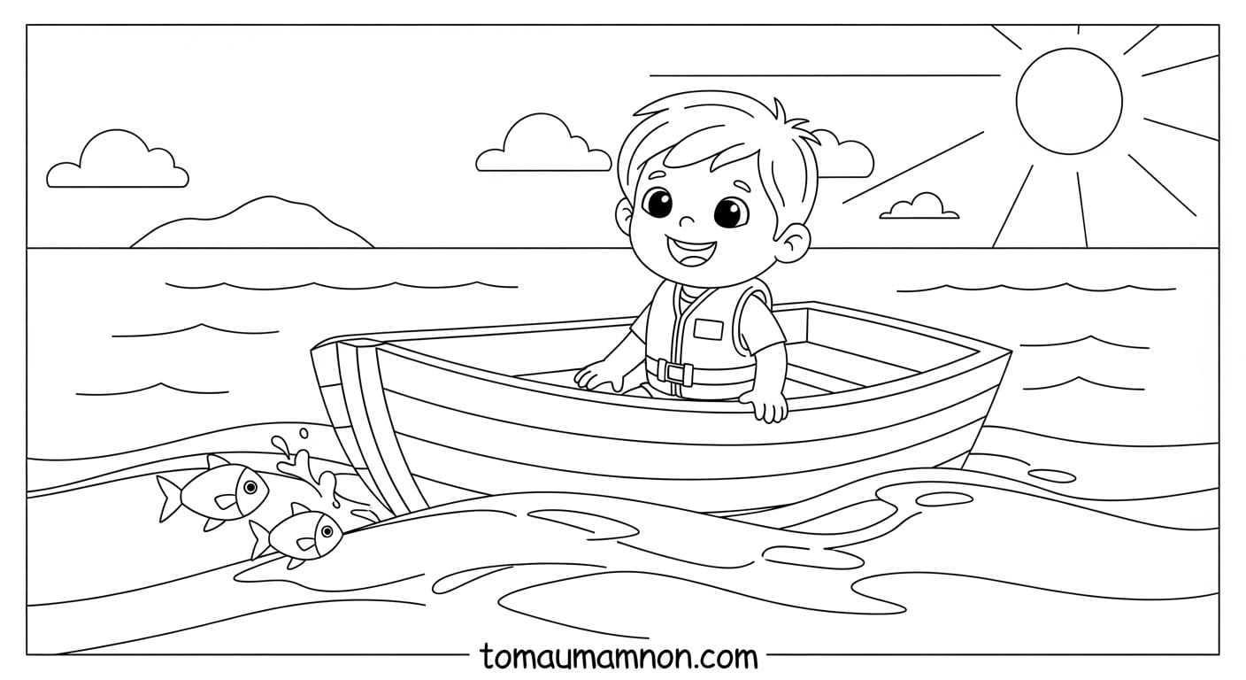 Tranh Tô Màu Bảo Vệ Môi Trường Biển Tranh tô màu bảo vệ môi trường biển sạch đẹp