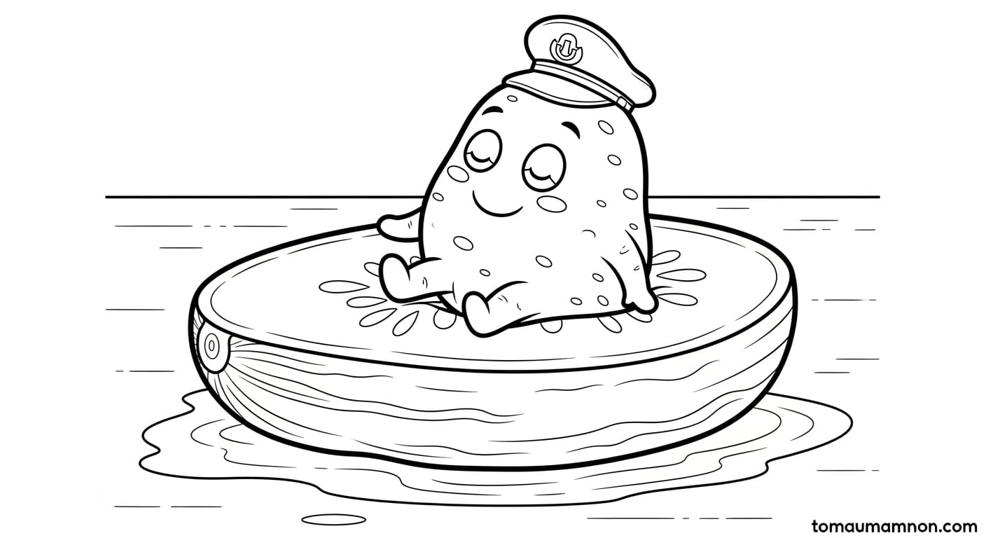 Tranh Tô Màu Các Loại Rau Quả bí ngô Halloween