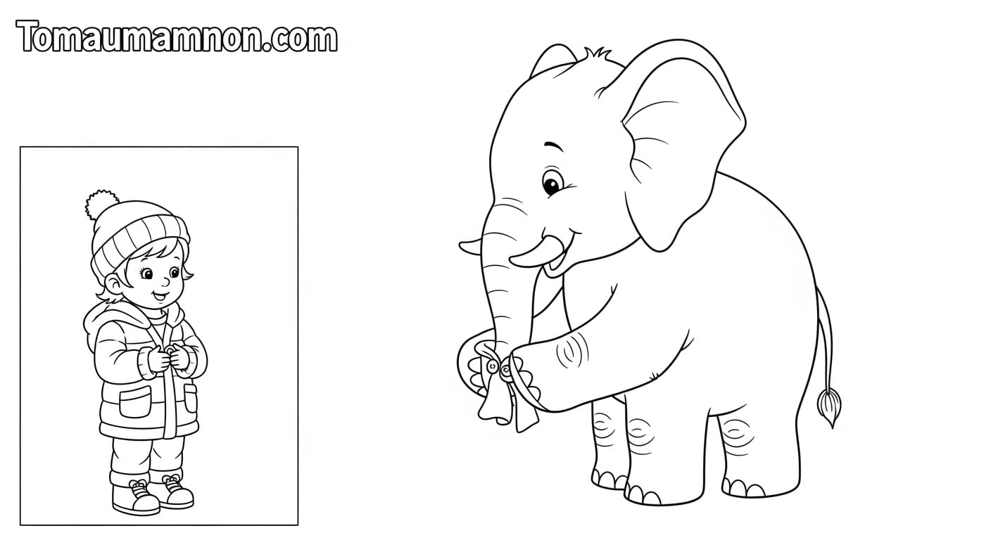 Tranh Tô Màu Cái Áo Tranh tô màu cái áo 3