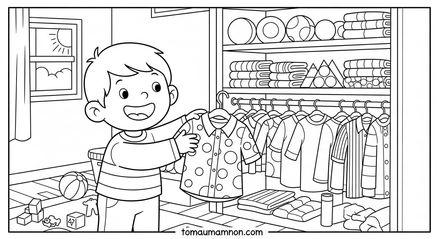 Tranh Tô Màu Cái Áo Tranh tô màu cái áo 4