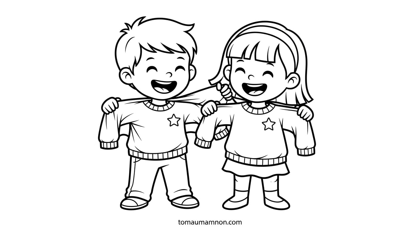 Tranh Tô Màu Cái Áo Tranh tô màu cái áo 8