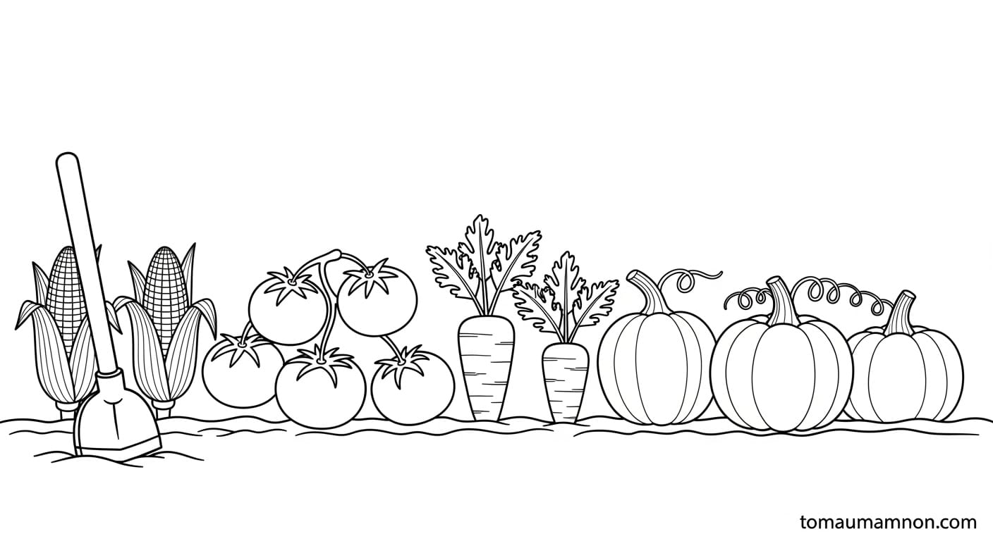 Tranh Tô Màu Cái Cuốc Tranh tô màu cái cuốc 7