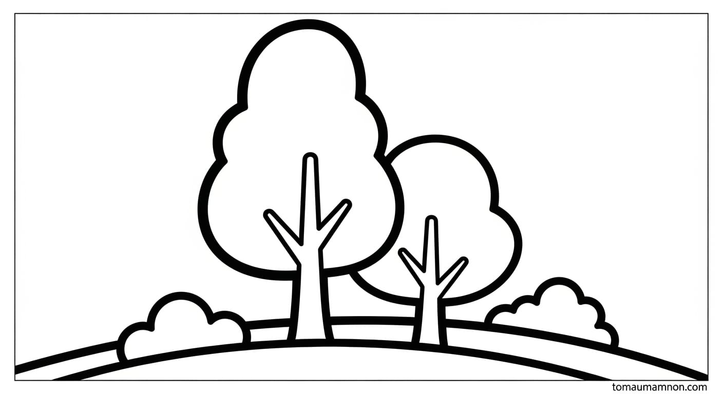 Tranh Tô Màu Cây Hoa tranh tô màu cây hoa 8