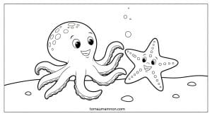 tranh to mau con bach tuoc 1