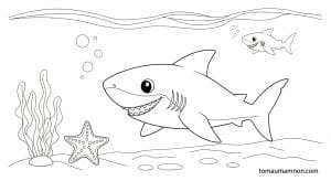 tranh to mau con ca map 1