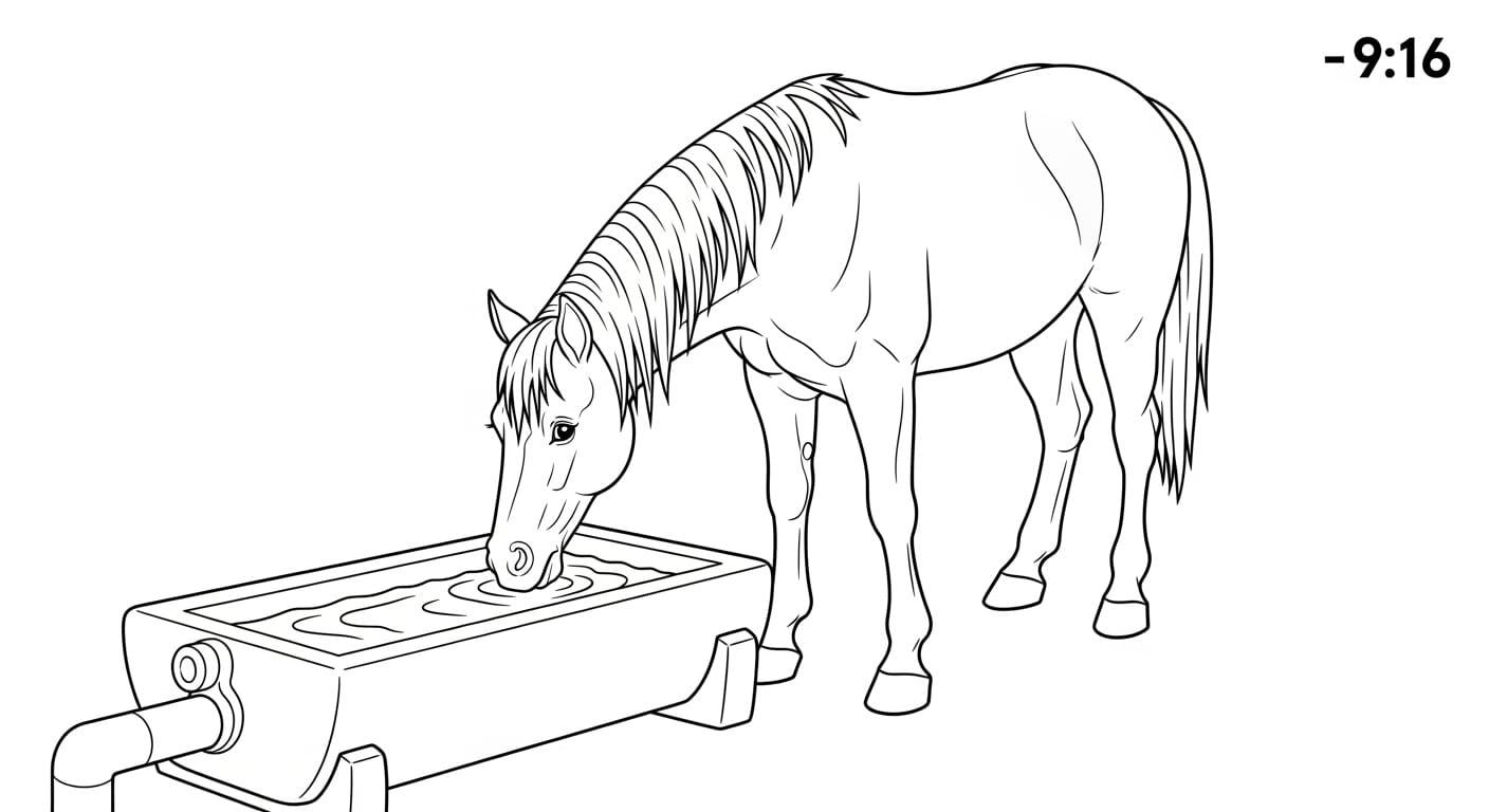 Tranh Tô Màu Con Ngựa Ngựa phi nước đại