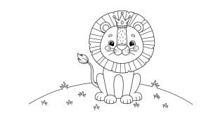 tranh to mau con su tu 1