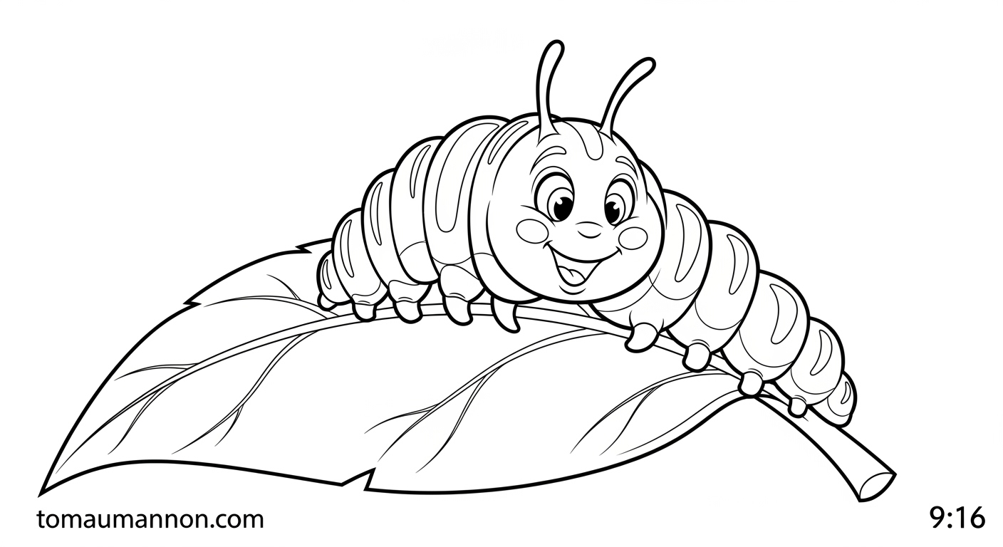 Tranh Tô Màu Côn Trùng Bé học tô màu thế giới côn trùng