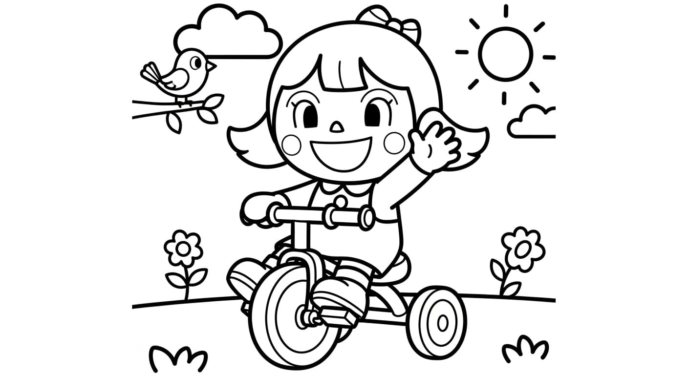 Tranh Tô Màu Doremi doremi và cây đàn