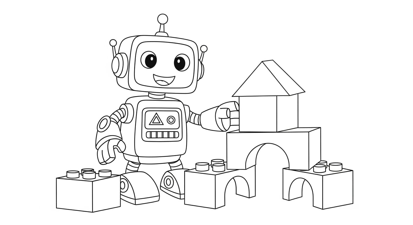 Tranh Tô Màu Gundam Robot Gundam trong tư thế chiến đấu