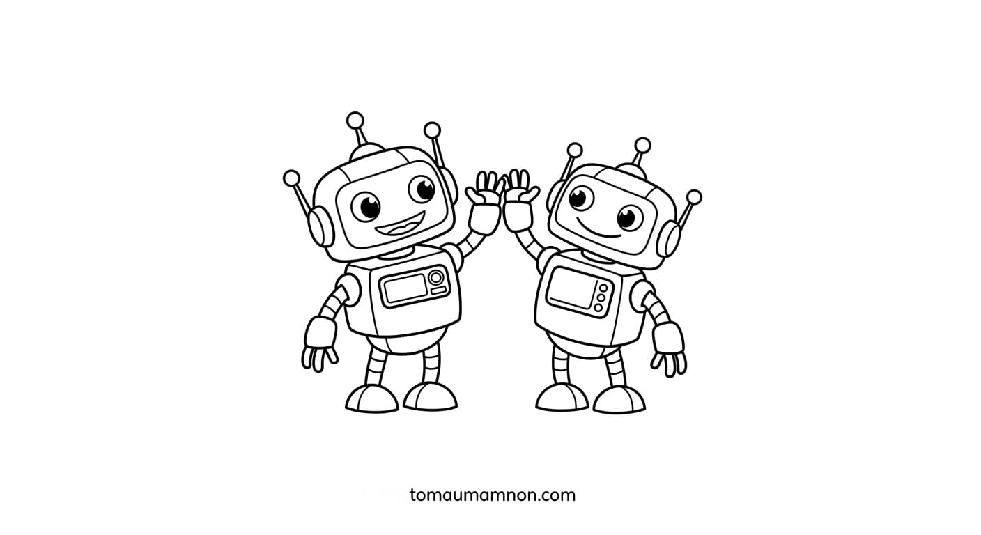 Tranh Tô Màu Gundam Robot Gundam cầm khiên và súng