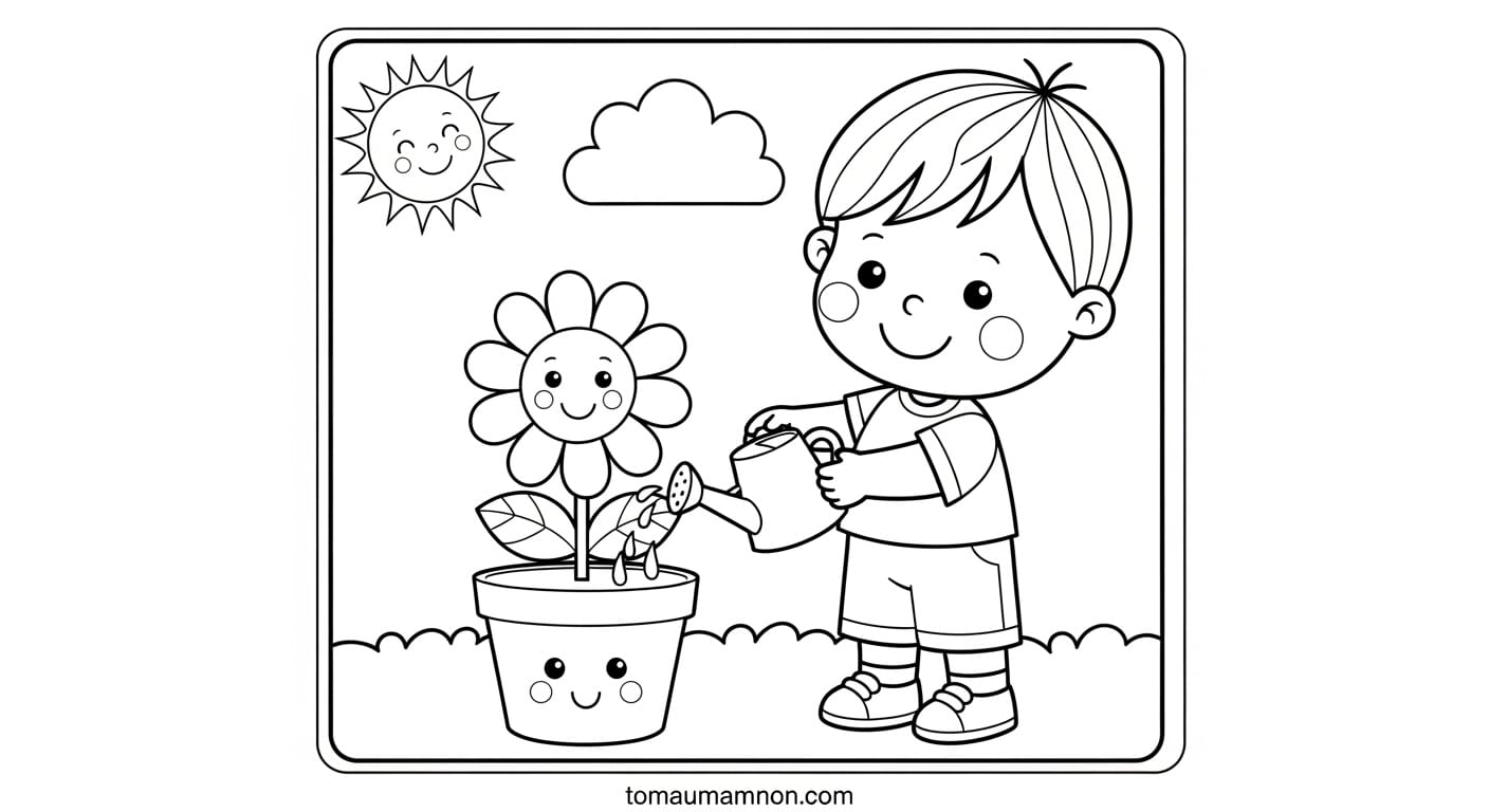 Tranh Tô Màu Hoa tranh tô màu hoa 2