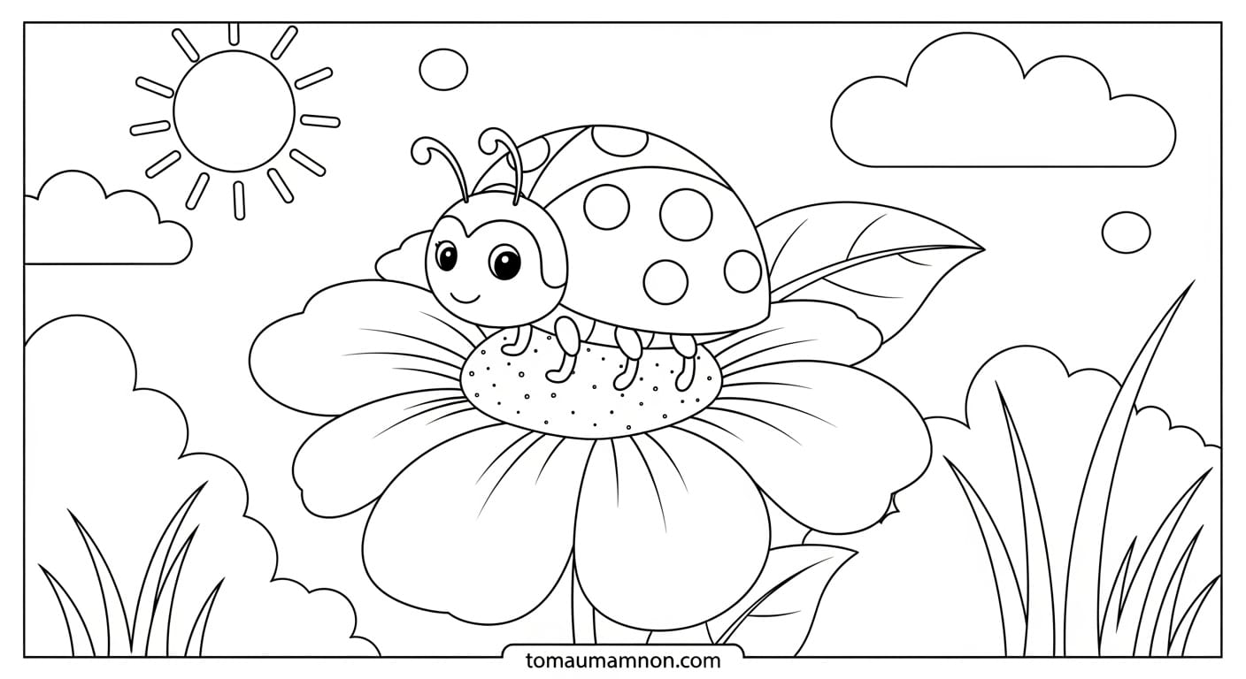 Tranh Tô Màu Hoa tranh tô màu hoa 4