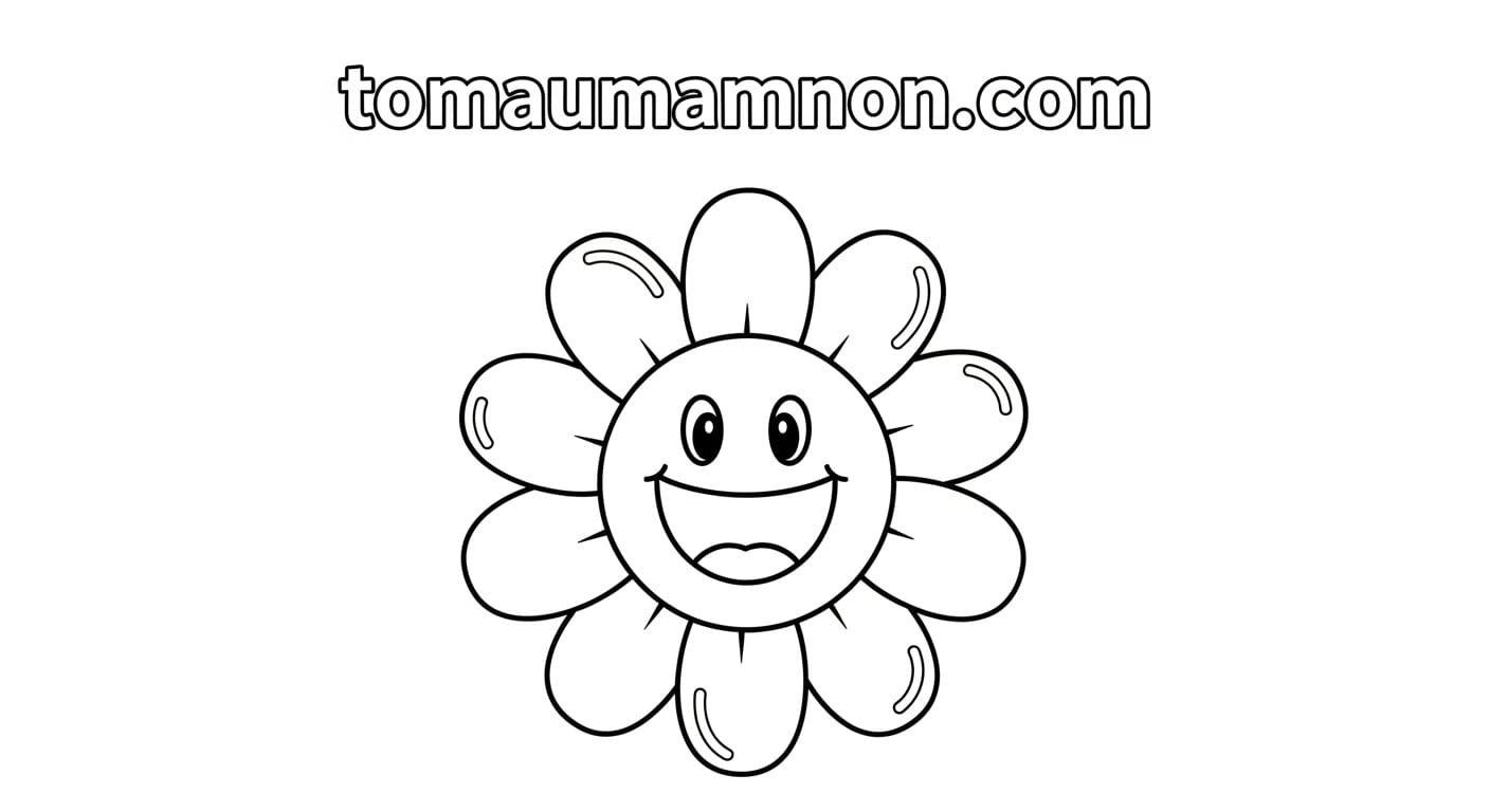 Tranh Tô Màu Khuôn Mặt Cười Khuôn mặt cười 3