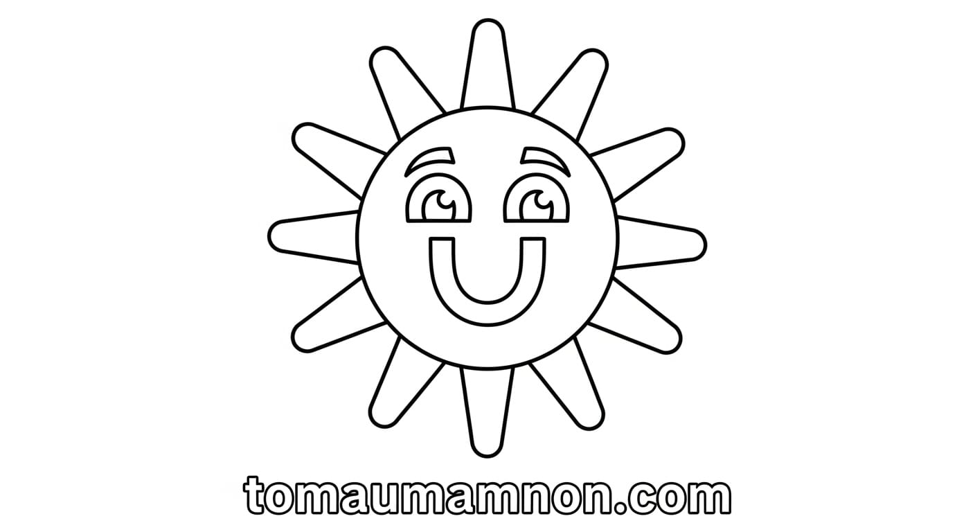 Tranh Tô Màu Khuôn Mặt Cười Khuôn mặt cười 1