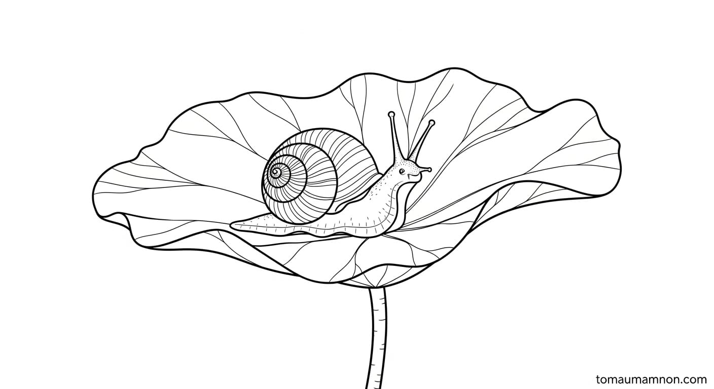 Tranh Tô Màu Lá Sen Bộ sưu tập tranh lá sen tô màu cho mầm non