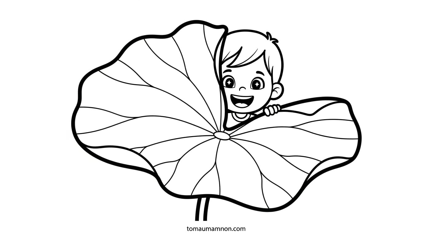 Tranh Tô Màu Lá Sen Khám phá thiên nhiên qua tranh lá sen