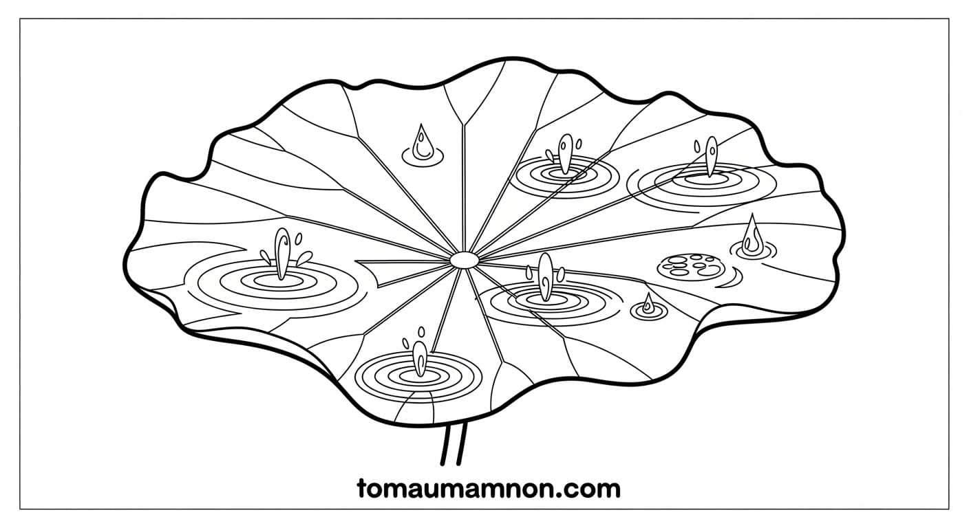 Tranh Tô Màu Lá Sen Chọn tranh tô màu lá sen an toàn cho trẻ
