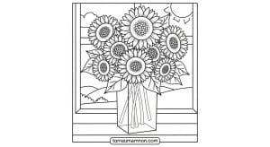 tranh to mau lo hoa 1