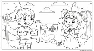 tranh to mau lop hoc mat ngu 2