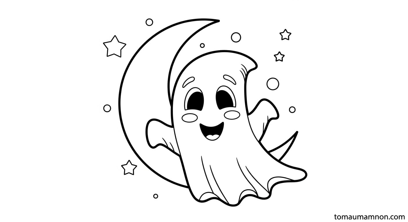 Mặt nạ hình ma trắng ngộ nghĩnh