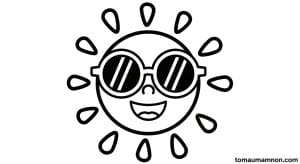 tranh to mau mat troi 1