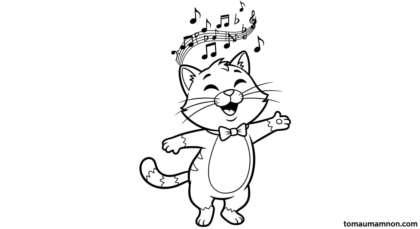 Tranh Tô Màu Miku Miku đáng yêu