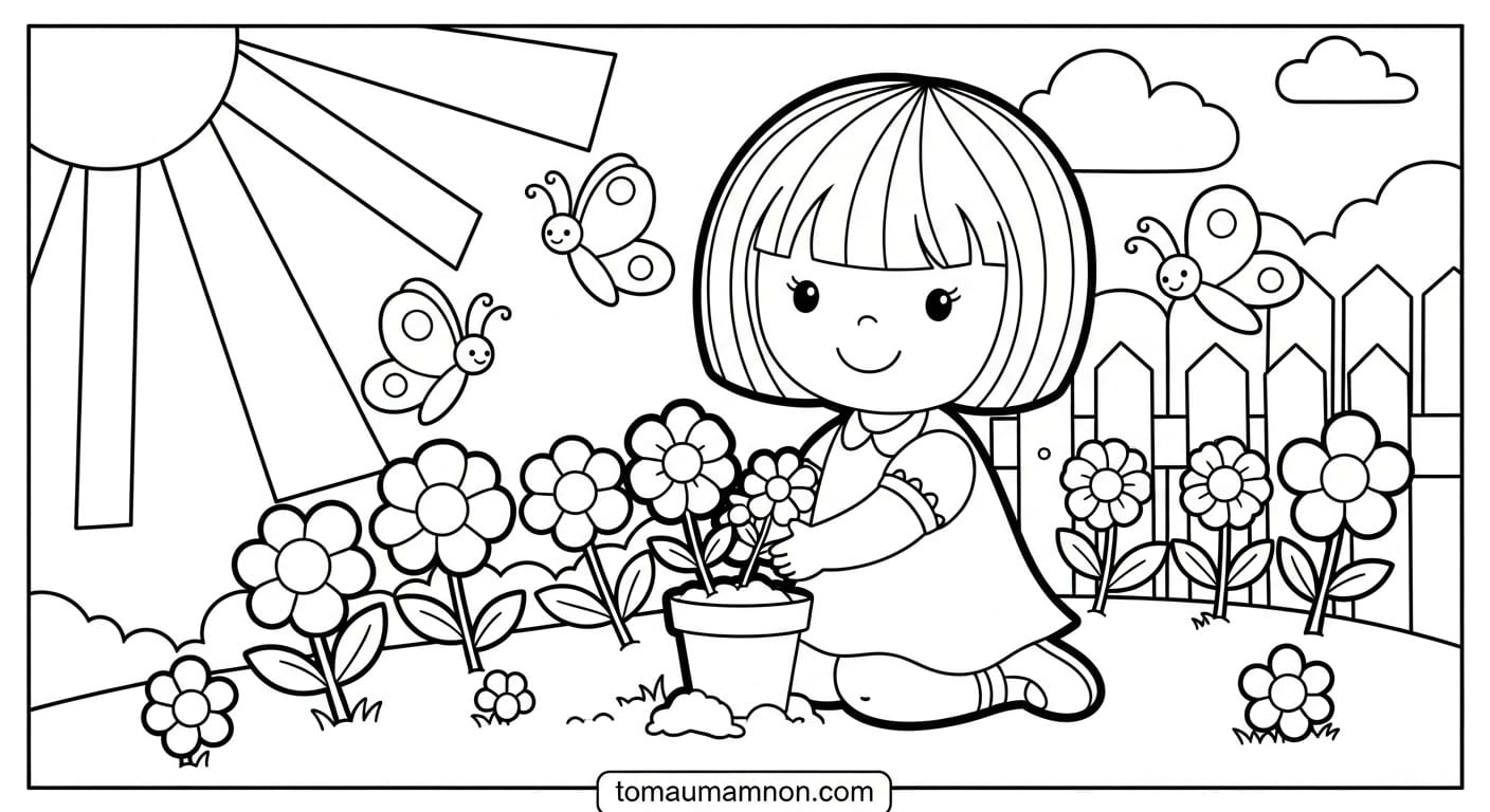 Tranh Tô Màu Miku Miku hát