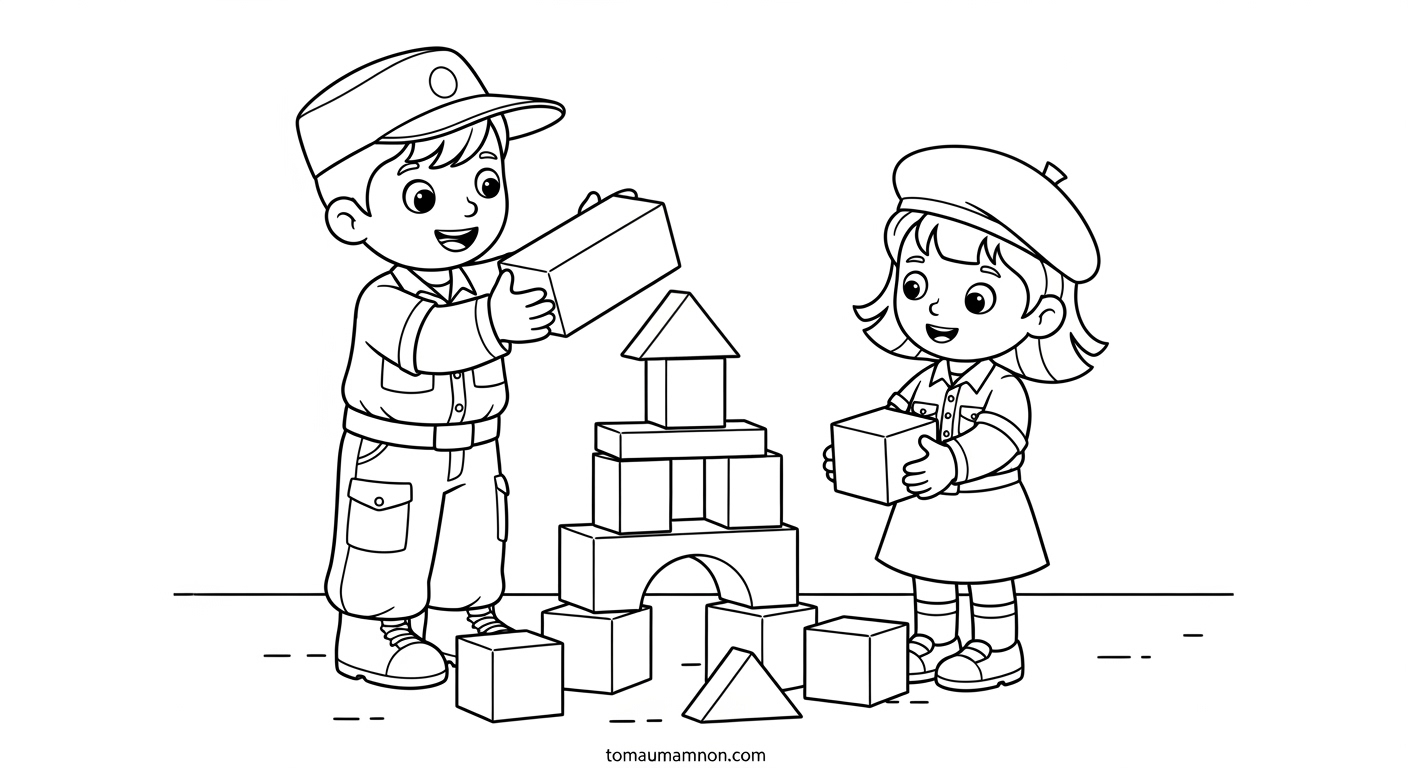 Tranh Tô Màu Mũ Chú Bộ Đội Tranh tô màu mũ chú bộ đội phù hợp lứa tuổi