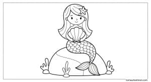 tranh to mau nang tien ca barbie 1