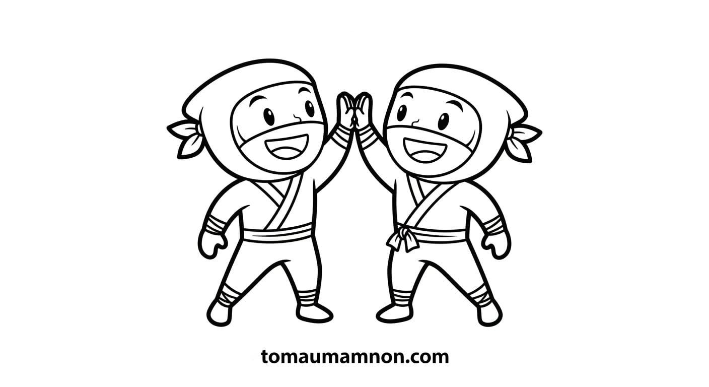 Tranh Tô Màu Naruto Cho Bé Tô màu Naruto Uzumaki và bạn bè