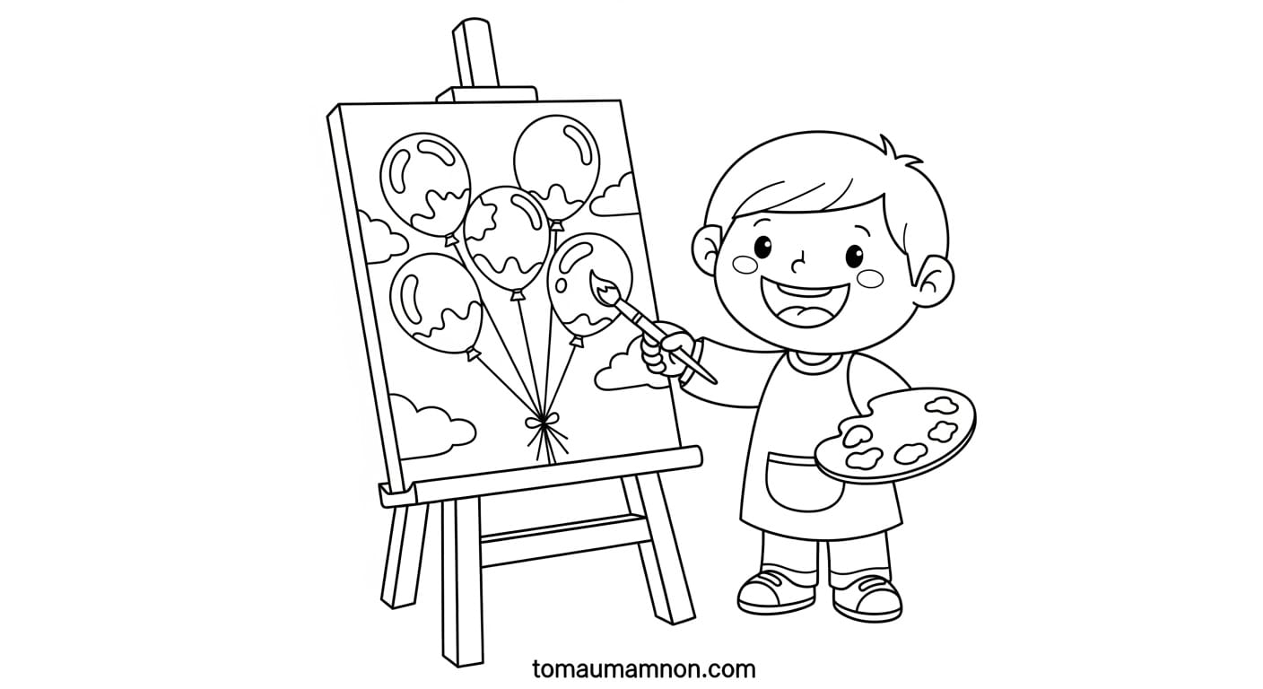 Tranh Tô Màu Naruto Lục Đạo Bé tập tô Naruto Lục Đạo đơn giản