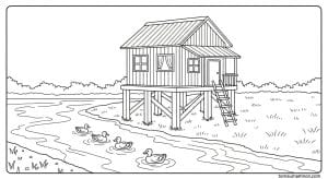 tranh to mau nha san 1