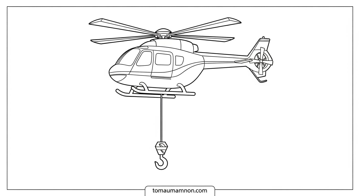 Tranh Tô Màu Phương Tiện Giao Thông Đường Hàng Không Khí cầu đầy màu sắc