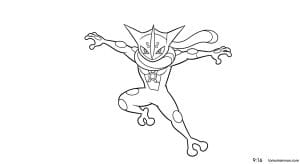 tranh to mau pokemon gekkouga 1