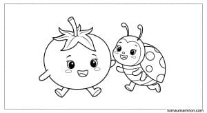 tranh to mau qua ca chua 1