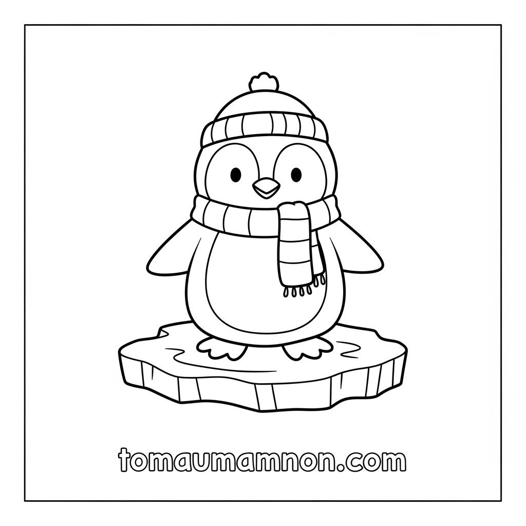 Bộ sưu tập tranh tô màu quần áo mùa đông phong phú