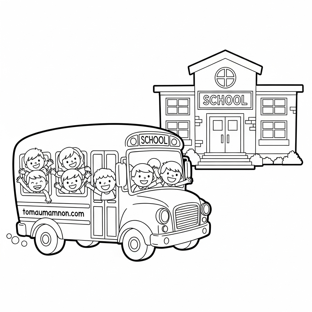 Bé gái tô màu quyển vở