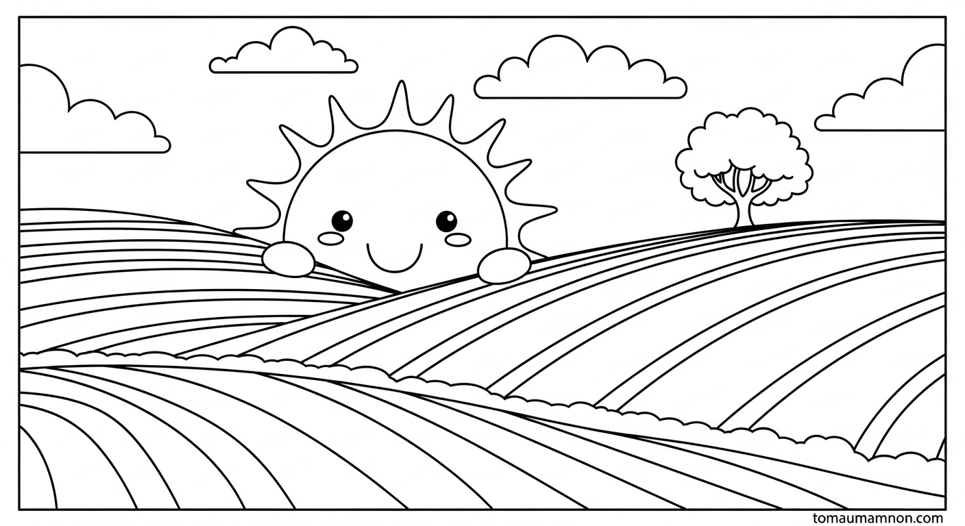 Ý tưởng tô màu ruộng bậc thang độc đáo